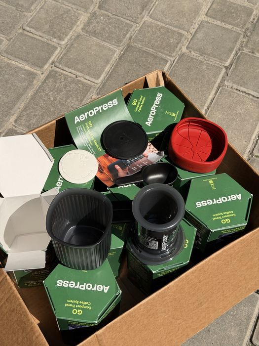 Оригінал AeroPress GO ручна кавомашинка кавоварка