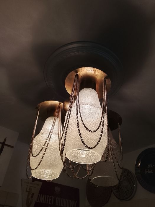 Lampa wisząca PRL