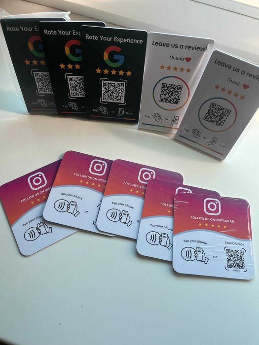 NFC картки для відгуків! Instagram/google maps!!!