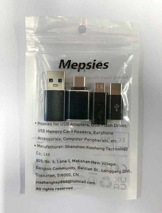 4 адаптера USB-C, USB 3.0 OTG, Micro USB