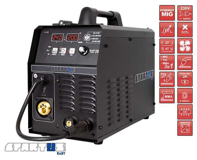 Spawarka migomat MIG MMA TIG SPARTUS EasyMIG 200 Sklep FV