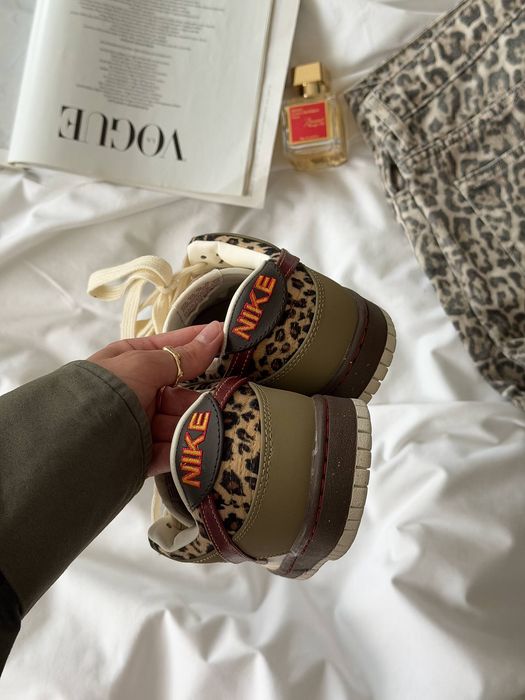 НОВИНКА! Nike SB Dunk Low White Cheetah 36 37 38 39 40 найк сб данк лоу