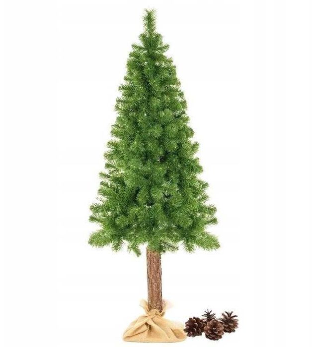 Ялинка сосна на натуральному пні штучна Springos 180 см