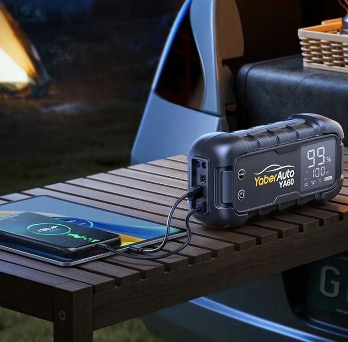 Ultra mocny powerbank booster urządzenie rozruchowe starter 6000A moc