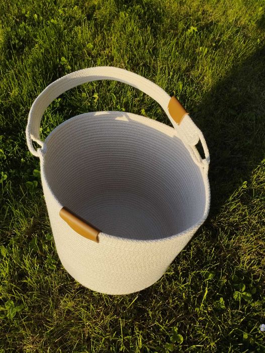 корзина-сумка з бавовняного шнура