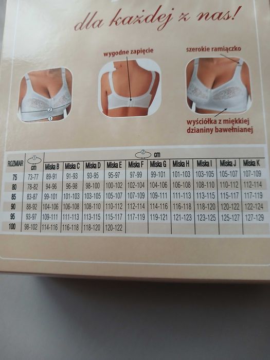 biustonosz Viki czarny 95D nowy