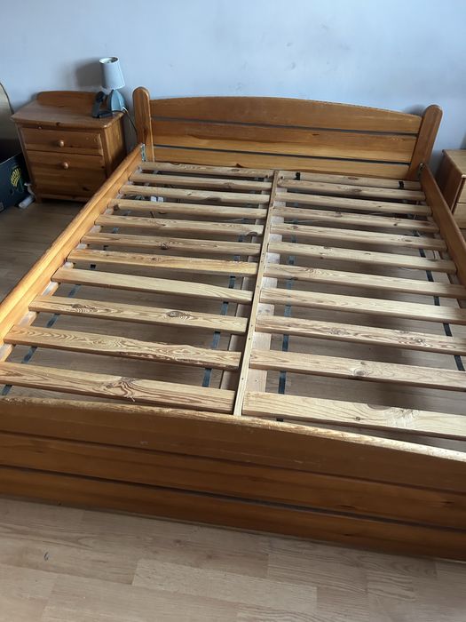 Łóżko drewniane stelaż rama 160x200