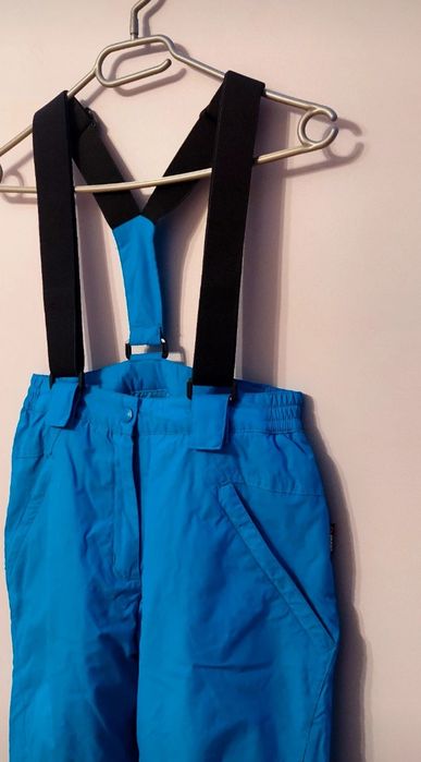 Jasnoniebieskie spodnie narciarskie, na narty, snowboard