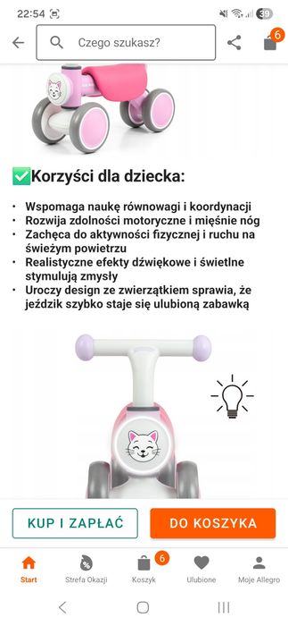 Jeździk Milly Mally