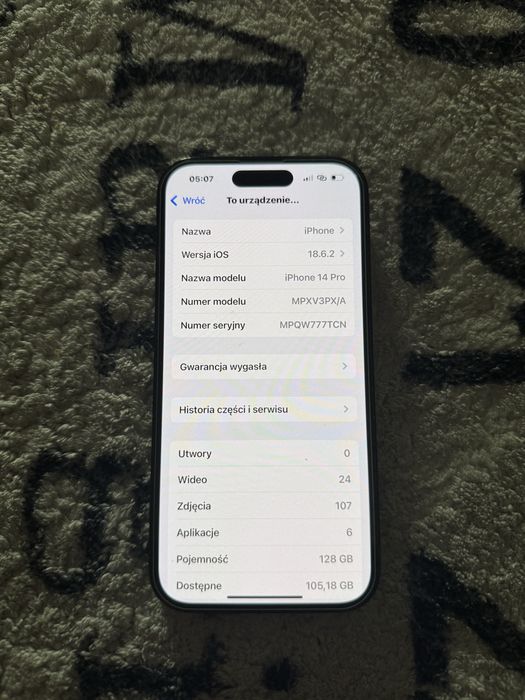 Apple iPhone 14 Pro Space Black 128GB z pudełkiem kablem i szkiełkiem