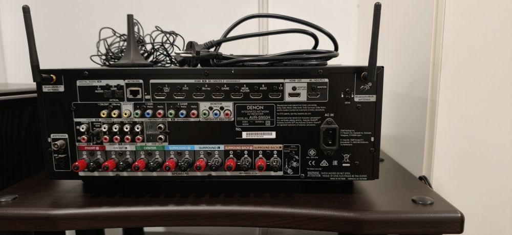Amplituner 7.2 Denon AVR-S950H WiFi BT Dolby Atmos