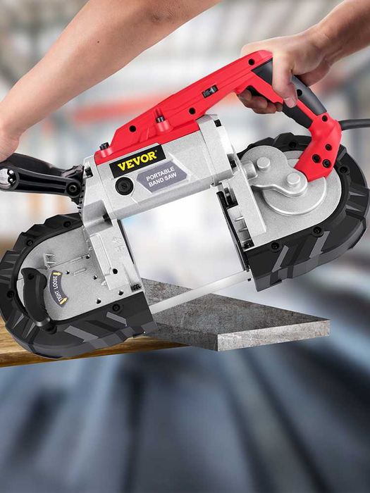 D85-serra de fita portátil de velocidade variável 1100w COM BASE