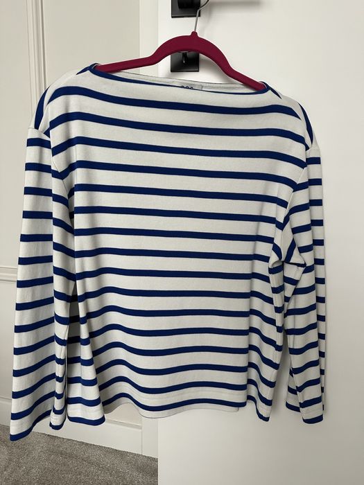 Bluzka w paski z dekoltem w łódeczkę rozm. M