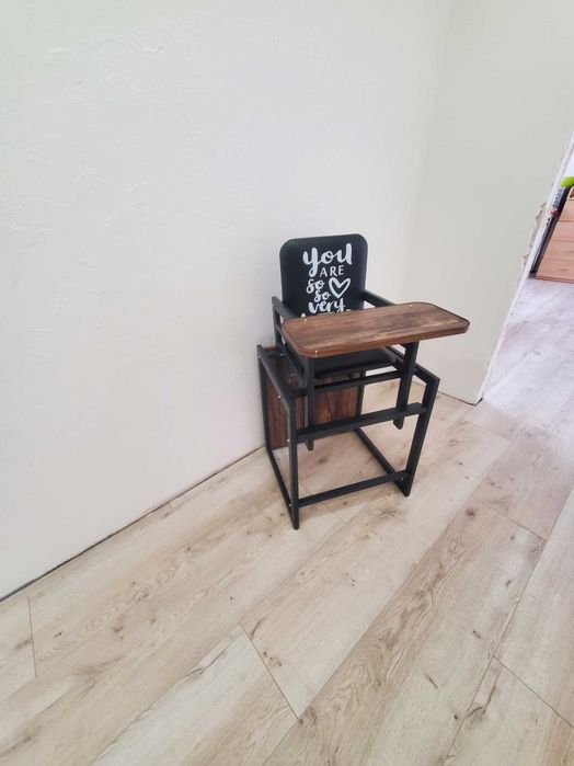 3в1 стілець для годування трансформер стільчик з дерева