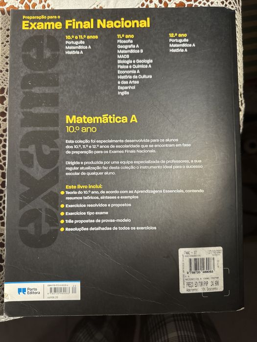 Livro de Preparação de Exame de Matemática A