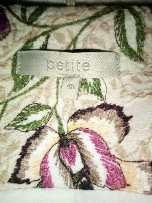 Casaco curto estampado