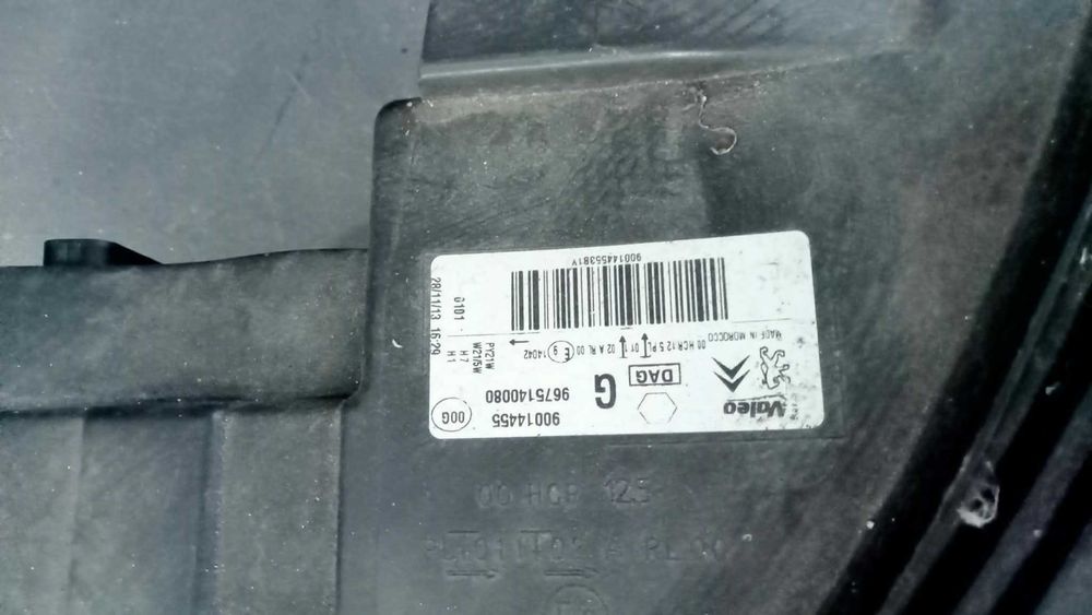 Ótica Esquerda Citroen C-Elysée 9675140080 em Stock