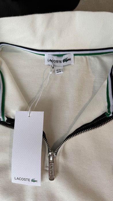Стильна 1/3 Zip кофта   Lacoste White
