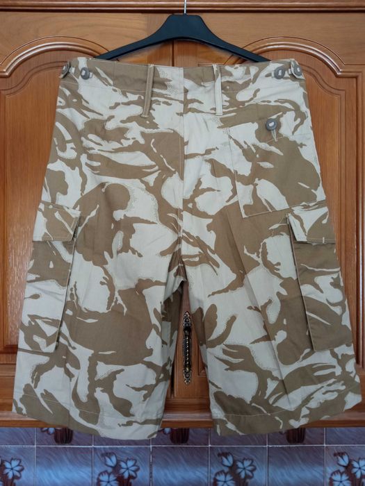 Calções camuflados militares DPM Deserto do Exército britânico Ripstop - Lote de 2 pares