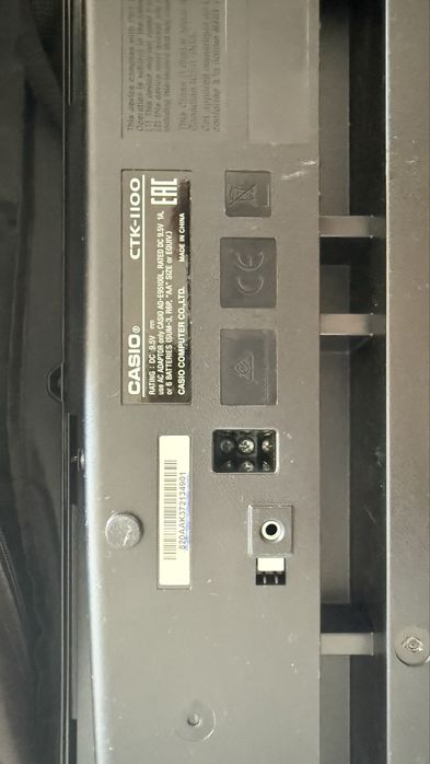 Teclado Casio CTK-1100 – 61 teclas + Bolsa de Transporte