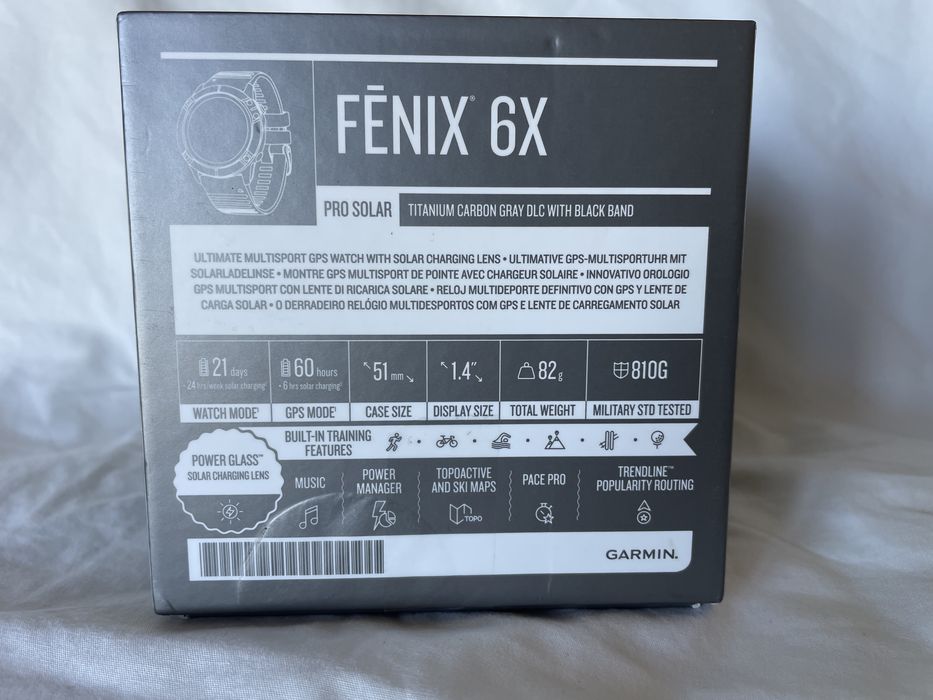 Garmin Fenix 6x pro solar + garmin POD