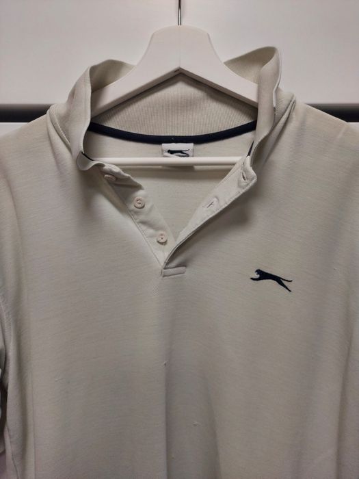 Koszula Polo Slazenger z kołnierzem elegancka stylizacja design męski