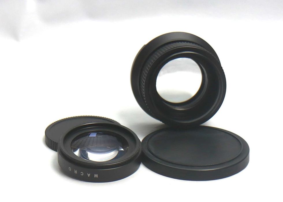 Adaptador fishEye Olho de Peixe função Macro para lentes de rosca 52