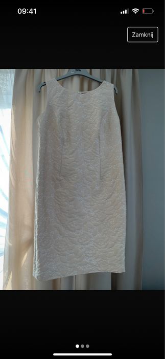Sukienka solar koronkowa haft elegancka 44