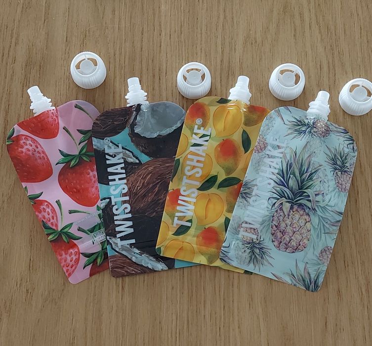 Saszetki wielorazowe tubki 4 szt nowe Twistshake