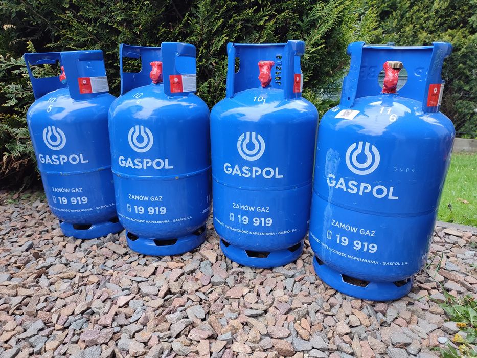 Butla gazowa 11kg z gazem propan-butan PEŁNA, ZAPLOMBOWANA!