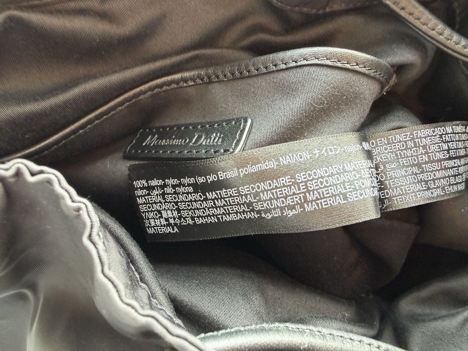 Czarny plecak Massimo Dutti