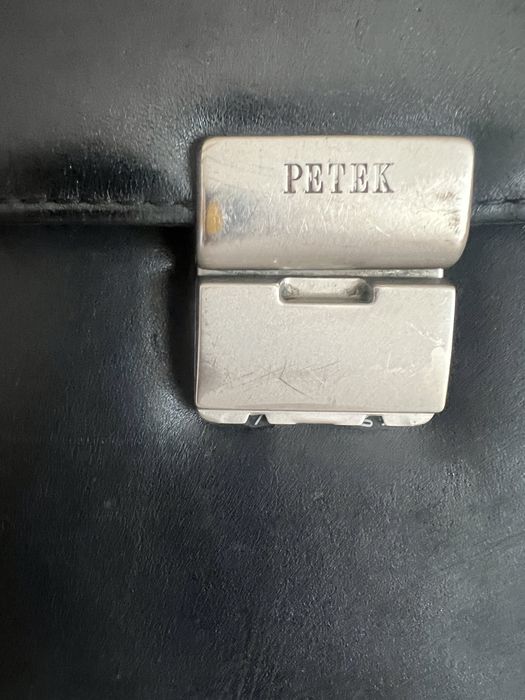 Портфель шкіряний Petek, з кодовим замком
