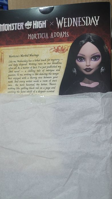 Колекційна лялька Monster High x Wednesday Morticia Addams