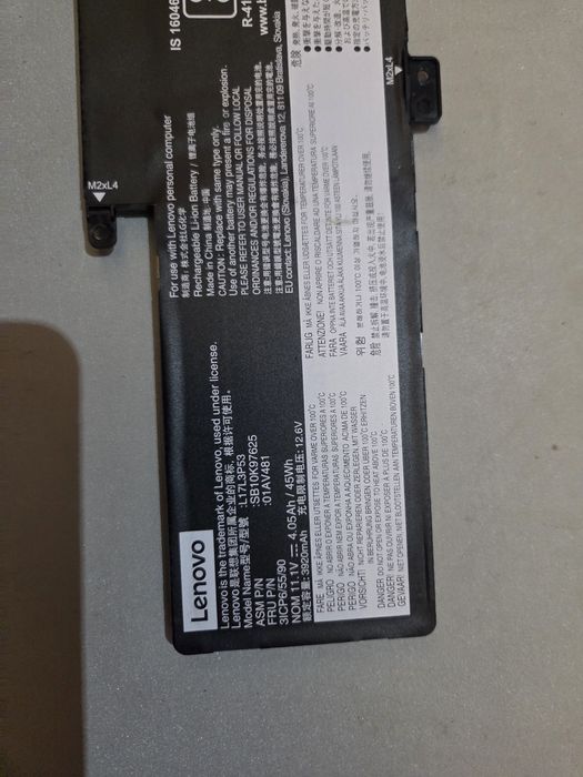 Sprzedam orginalną baterię do laptopa Lenovo L390