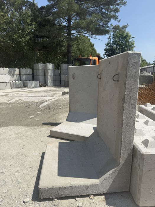 L-ki Betonowe Ściana muru oporowego