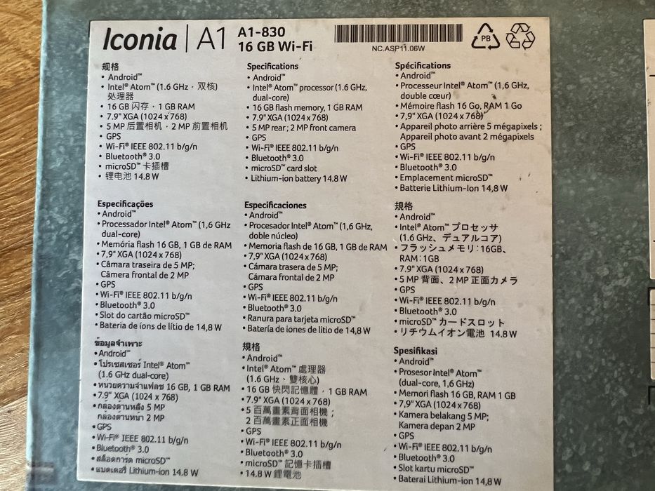 Acer Iconia A1 380 Tablet64751447762307123