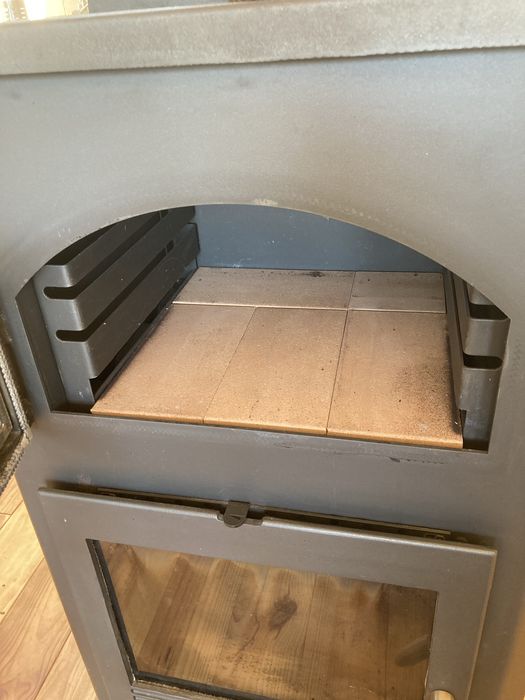 Bronpi Monza fogão a lenha / salamandra com forno e 2 bicos