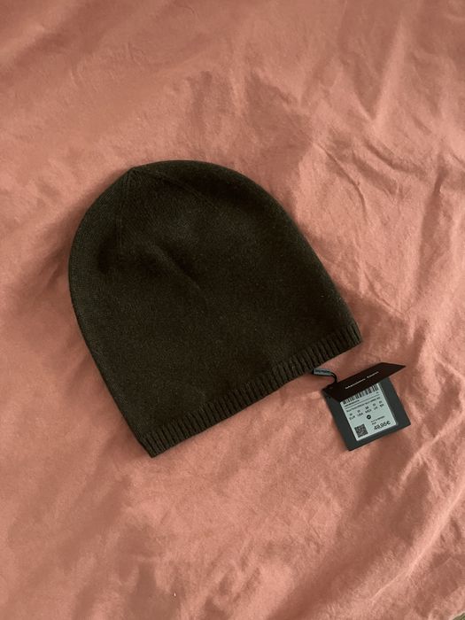 Massimo Dutti Czapka Nowa Khaki Wełna Kaszmir