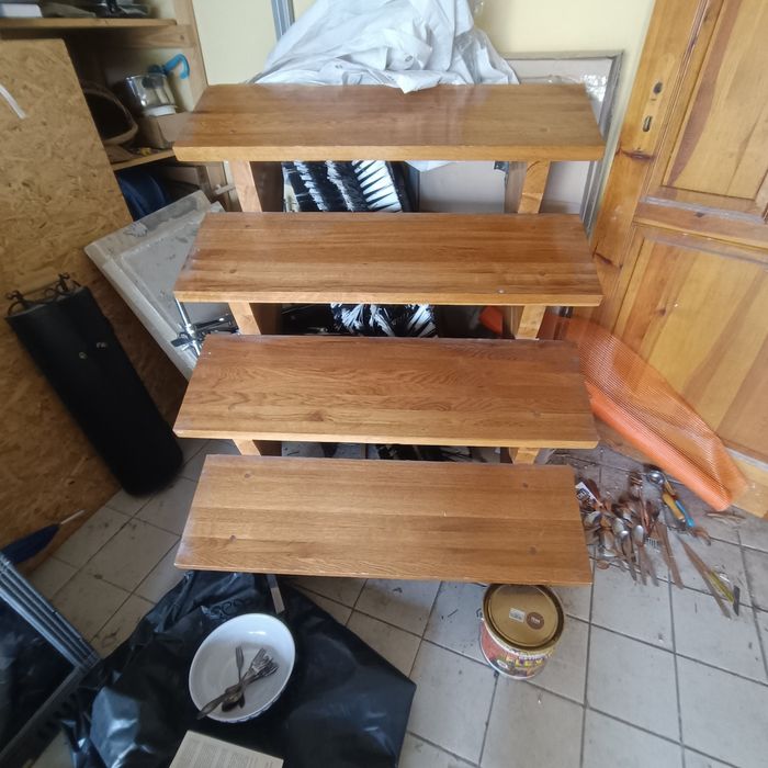 Schody dębowe 4 stopnice