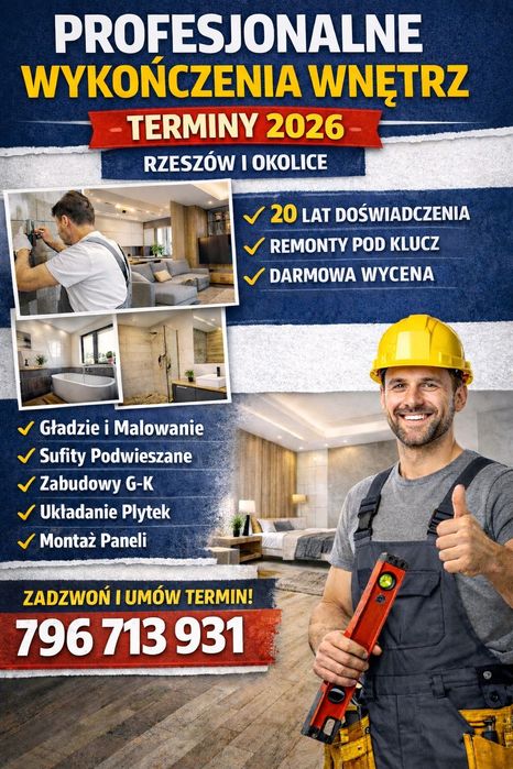 Profesjonalne wykończenia wnętrz