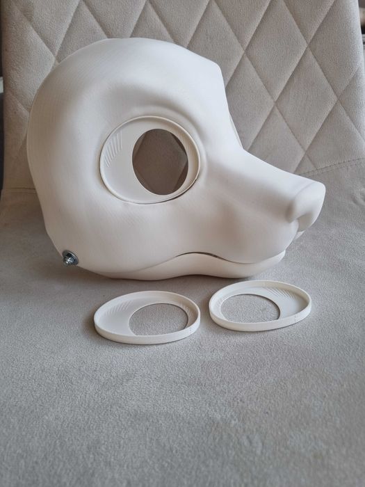 Furry fursuit mask base maska cosplay fox fursona therian anthro