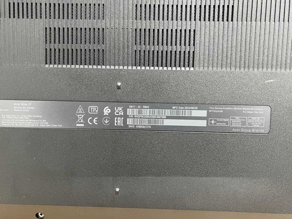 Ігровий Acer NITRO AN17 QHD165Hz/R7-8845HS/RTX4070 8GB/16DDR5/SSD1TB