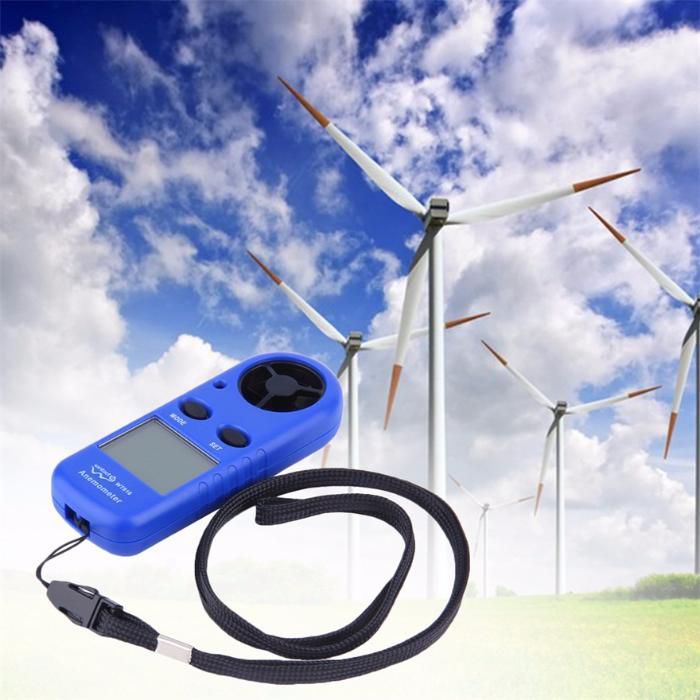 Anemómetro para medir a velocidade do vento