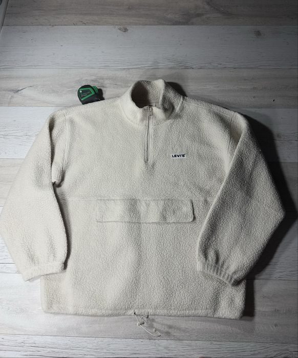 Кофта Levis шерпа біла кофта левайс трекінгова кофта outdoor тактична кофта y2k туристична military