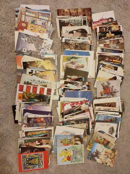 170 Illustrated Postcards - Handwritten
