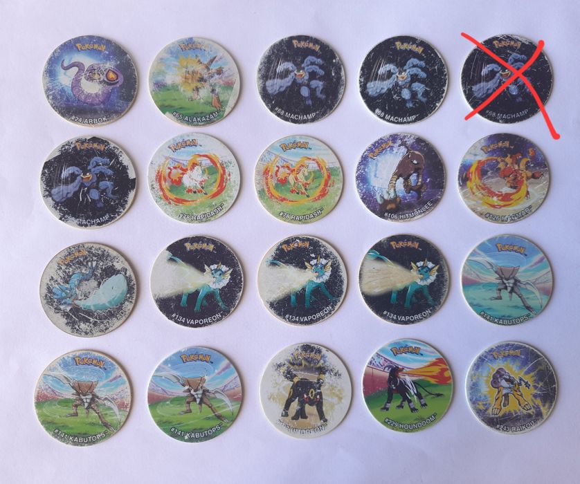Tazos Pokemon League - venda a unidade