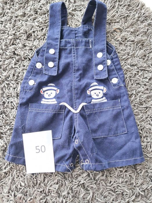 Ogrodniczki spodnie chłopięce marynarz