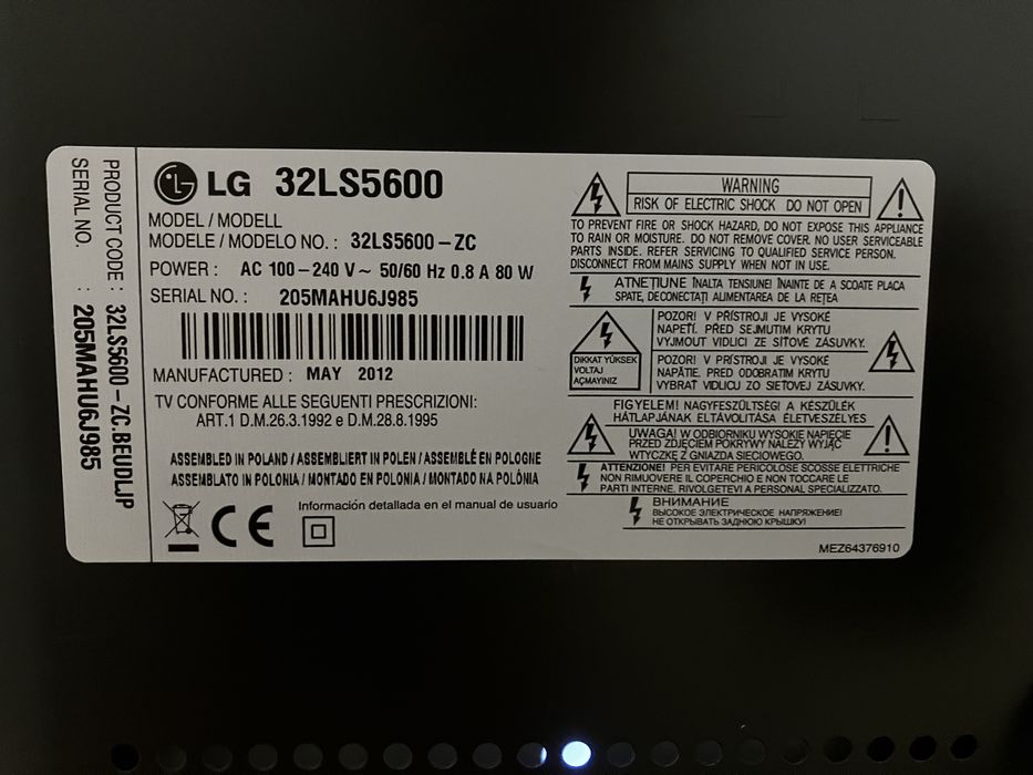 TV LG 32LS5600 FullHD
