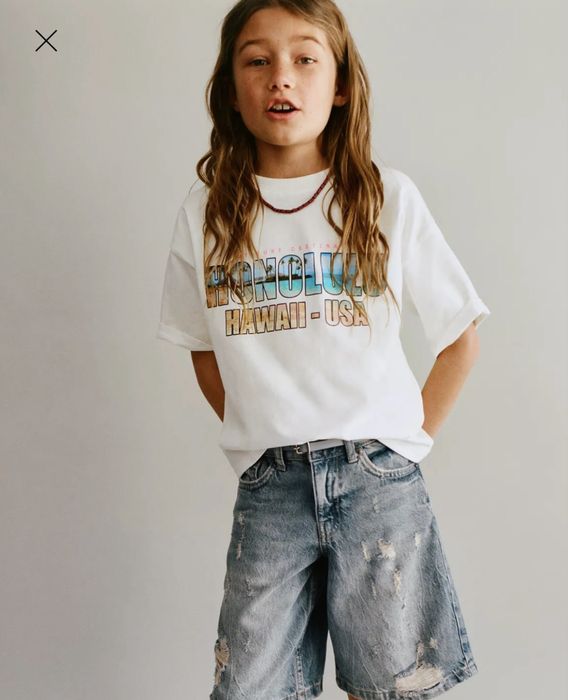 Футболка zara зара 140 дитяча на дівчинку топ