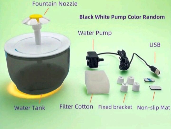 Bebedouro USB Fonte para gatos/ cães